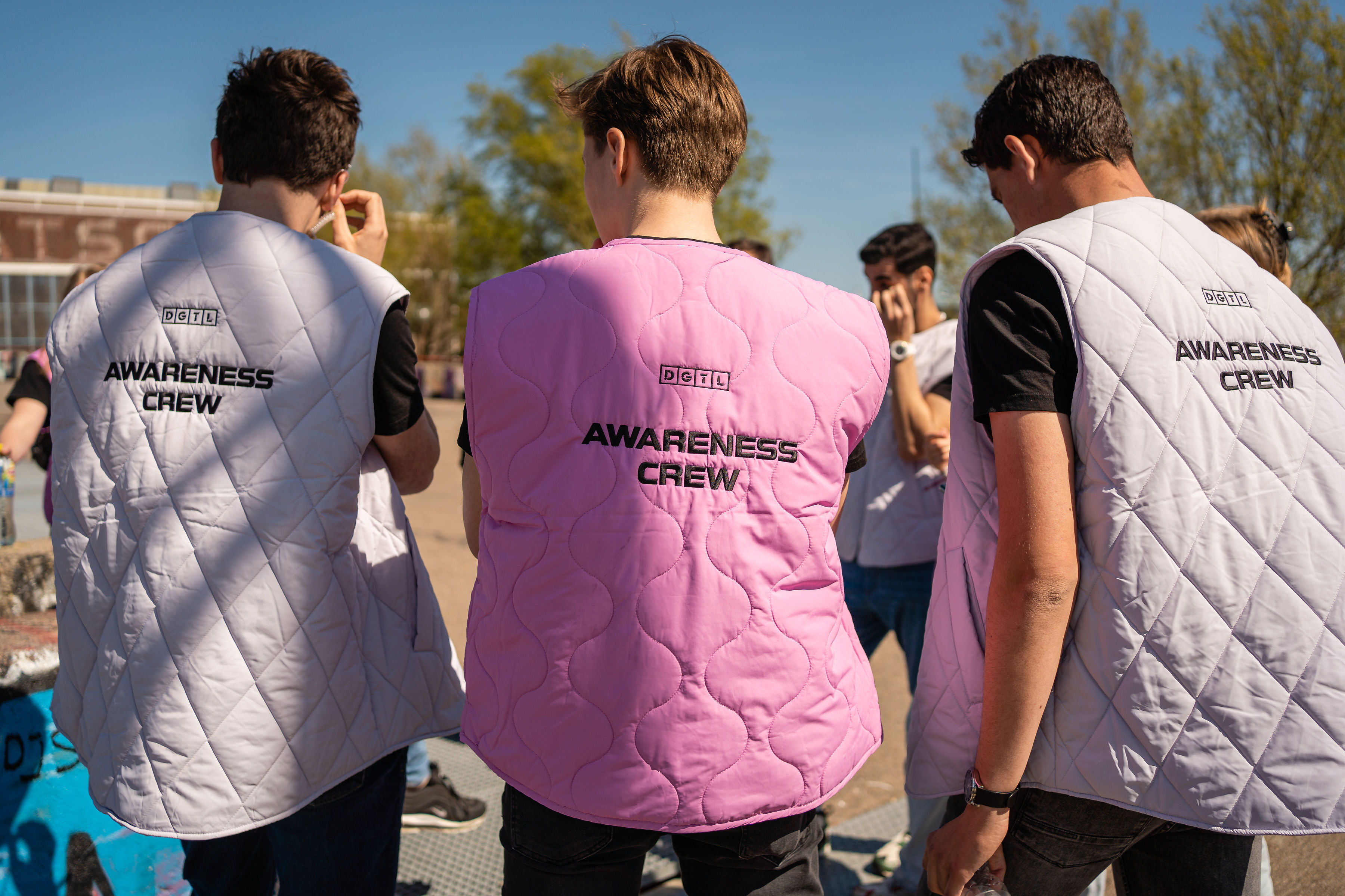 DGTL Awareness Crew during a team briefing
