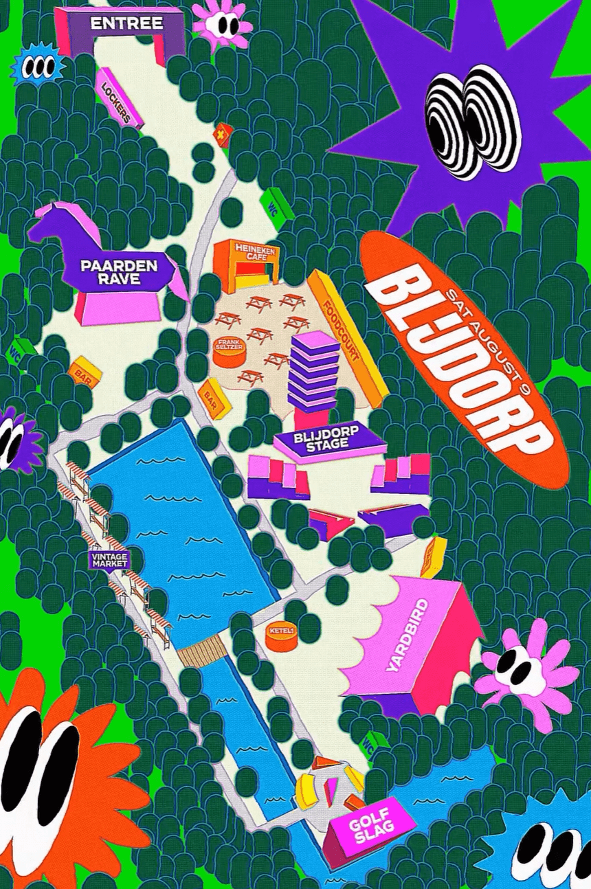 Blijdorp Festival site map