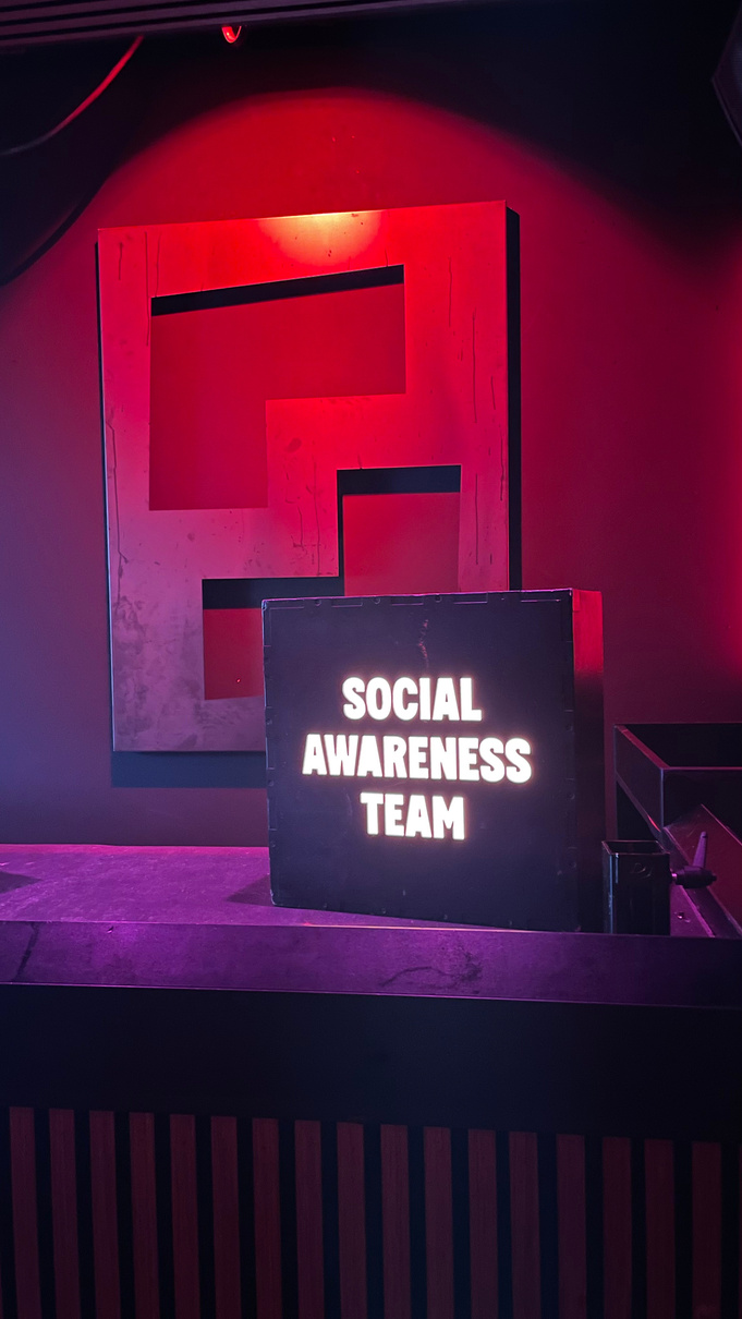 Social Awareness Team sign